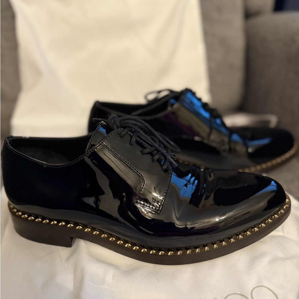 Men's Black Patent Leather Dress Shoes